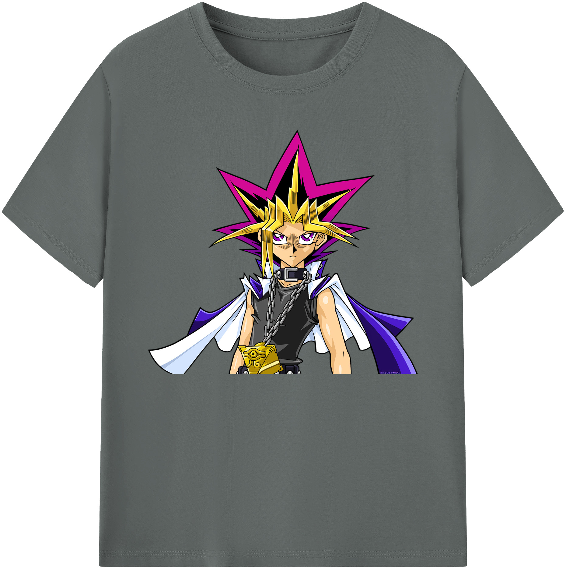 （画像用） 遊☆戯☆王 Yu-Gi-Oh! 綿100％ メンズ半袖Tシャツ｜肌触りやわらか＆通気性